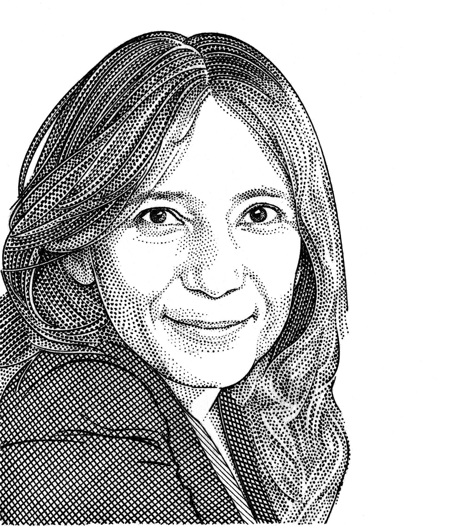 Shyamala Maisondieu, perfumer, engraved portrait